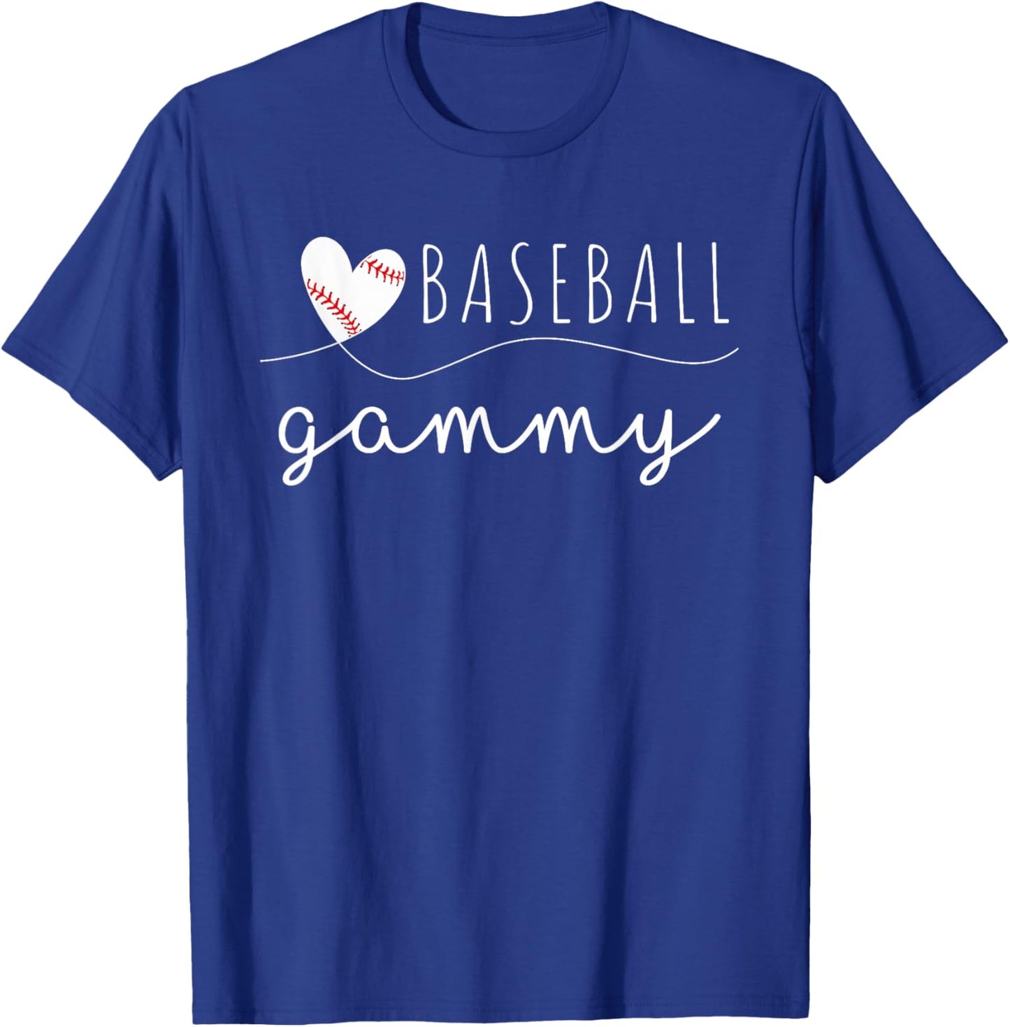 Baseball Gammy Baseball Heart Family Matching T-Shirt - T-Shirt | Royal
