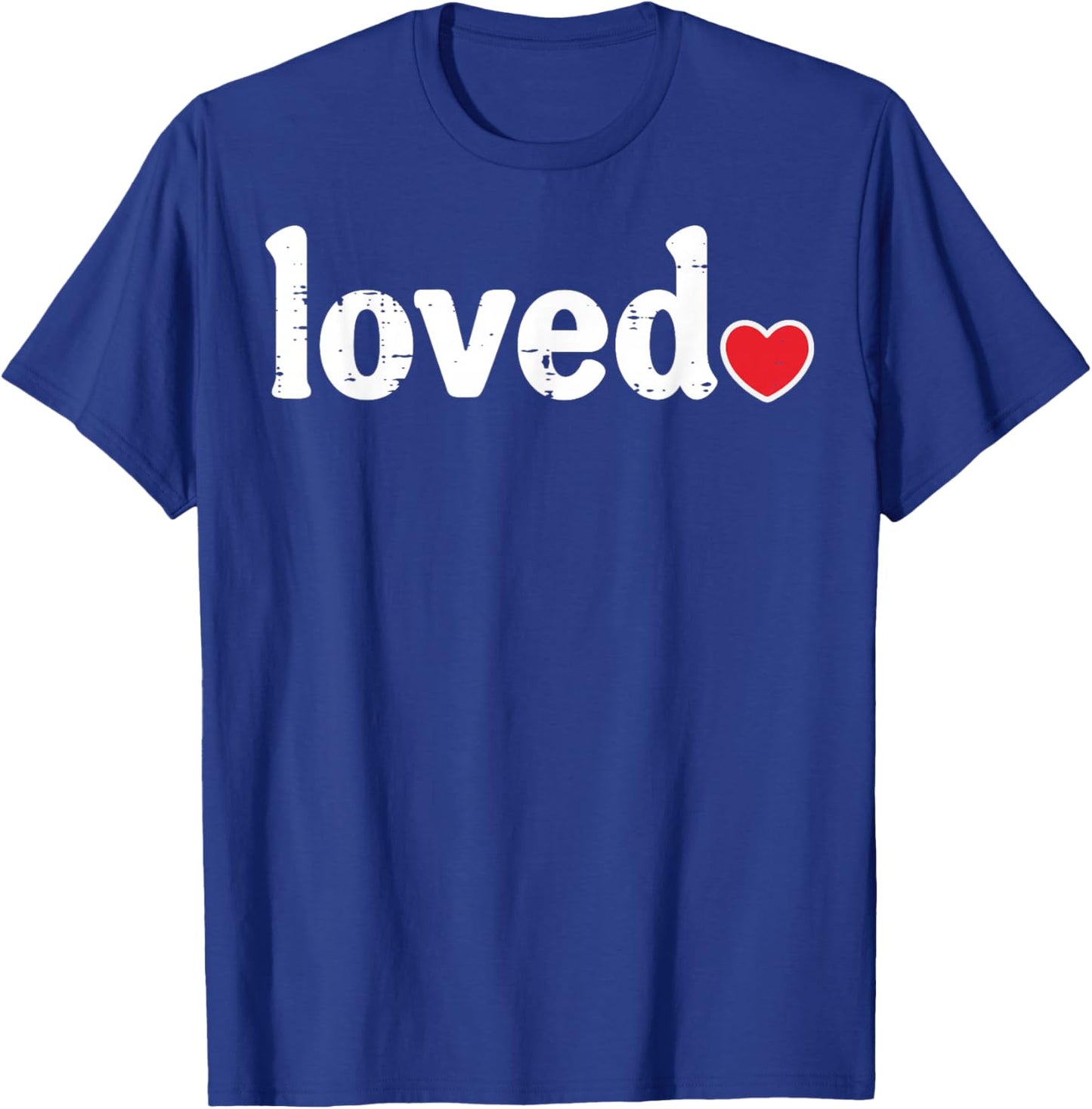 Valentines Day Loved Heart Cute Boys Girls Kids Women Men T-Shirt - T-Shirt | Royal