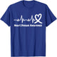 Heart Disease Awareness Go Red in February Health Red Heart T-Shirt - T-Shirt | Royal