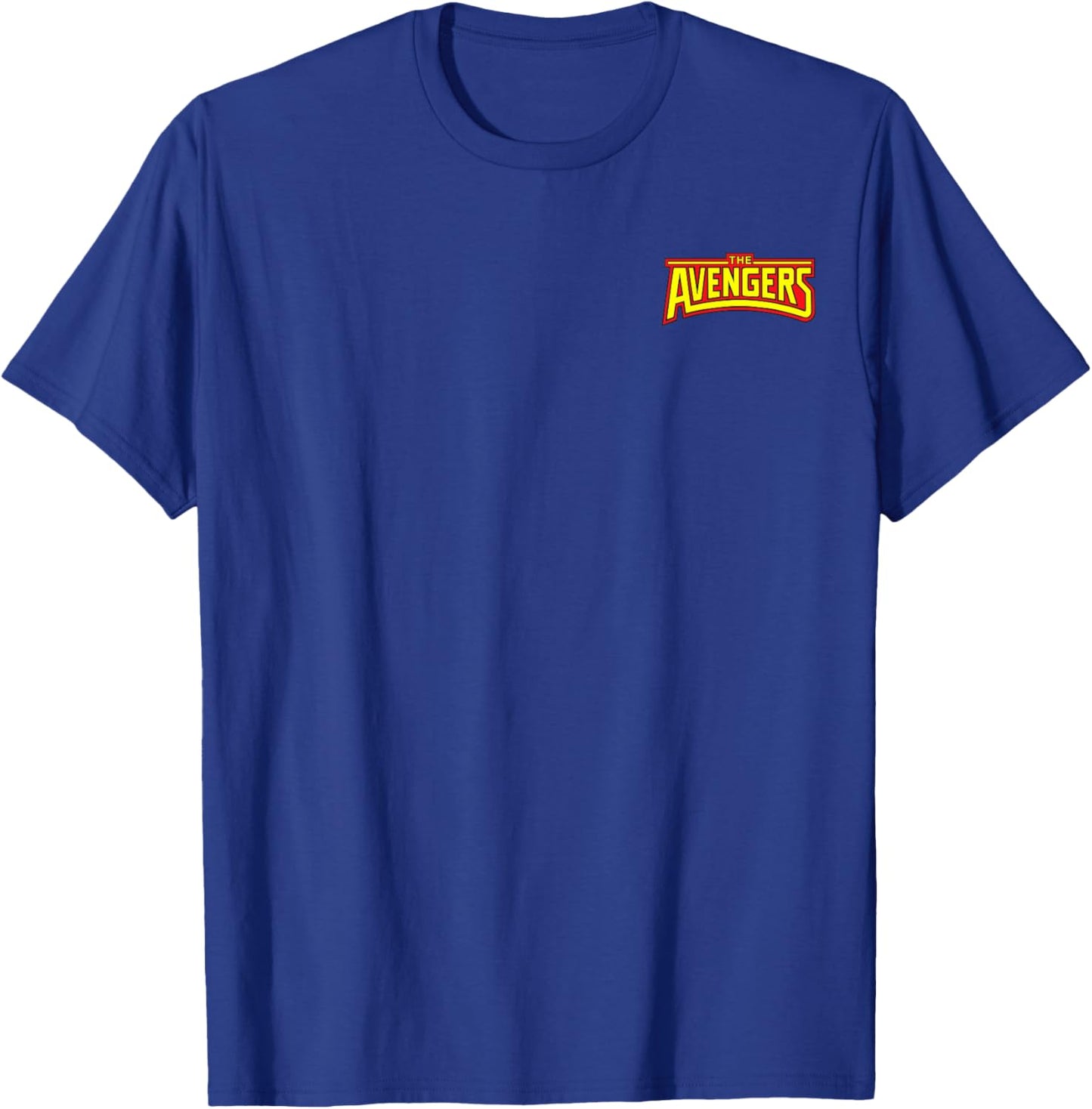 Marvel Super Heroes Avengers Logo Classic Pocket Art T-Shirt - T-Shirt | Royal
