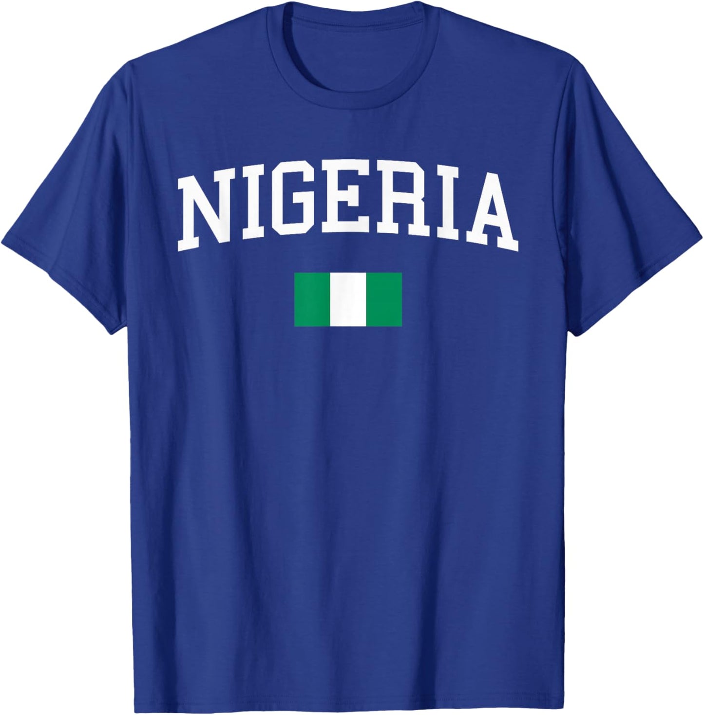 Nigerian Flag Men Women Kids Nigeria T-Shirt - T-Shirt | Royal