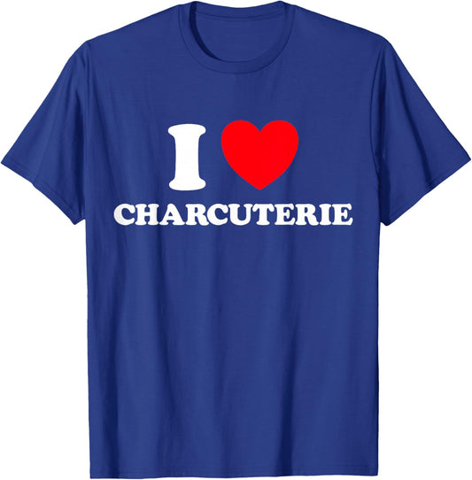 Charcuterie Heart Funny Cute Board Party Entertaining Fan T-Shirt - T-Shirt | Royal
