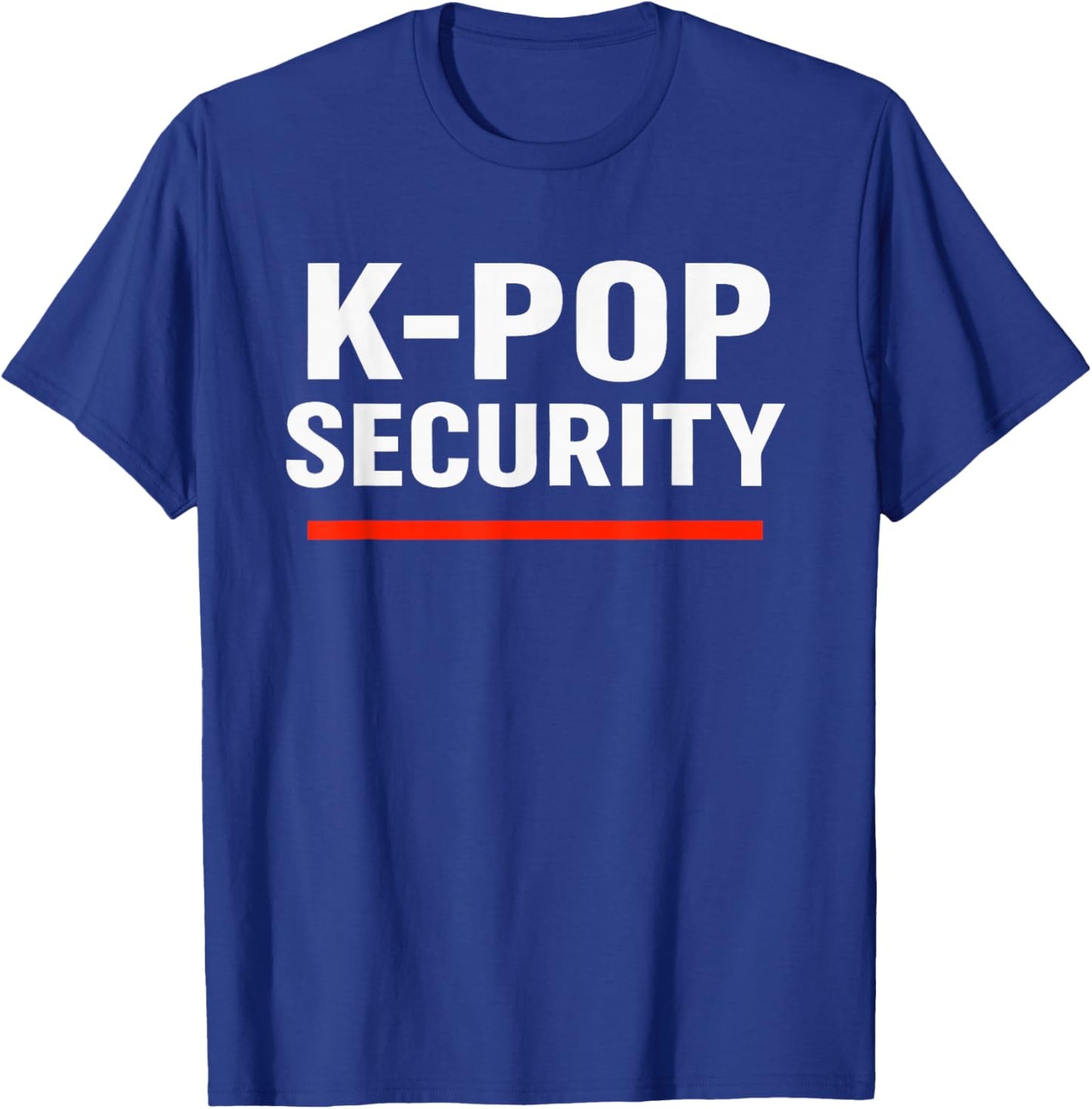 Funny K-Pop Security Halloween Costume for Parents T-Shirt - T-Shirt | Royal