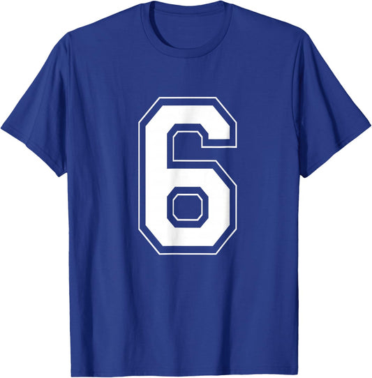 Number 6 Funny Meme Saying 6 7 Six Seven 6th Birthday 6 Year T-Shirt - T-Shirt | Royal