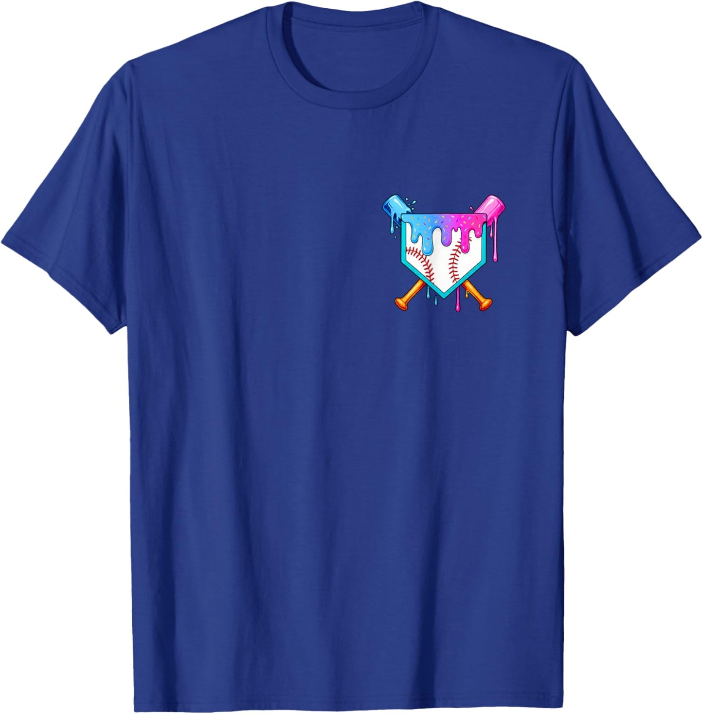 Dripping Baseball Pocket Respect The Drip Boys Baseball T-Shirt - T-Shirt | Royal