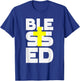 Blessed Cross Christian Faith Religious Design Women Men Kid T-Shirt - T-Shirt | Royal