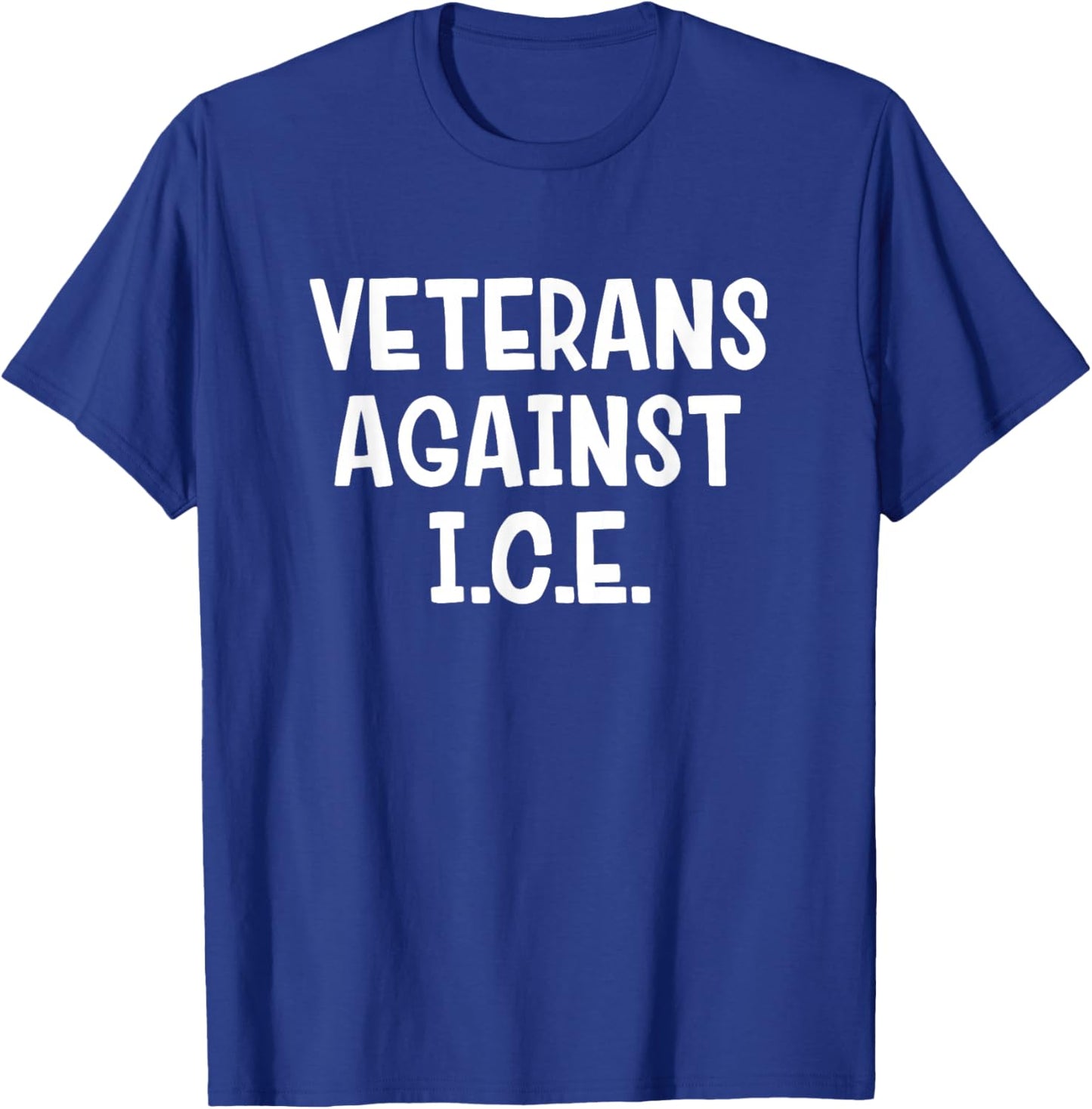 Veterans Against ICE T-Shirt - T-Shirt | Royal