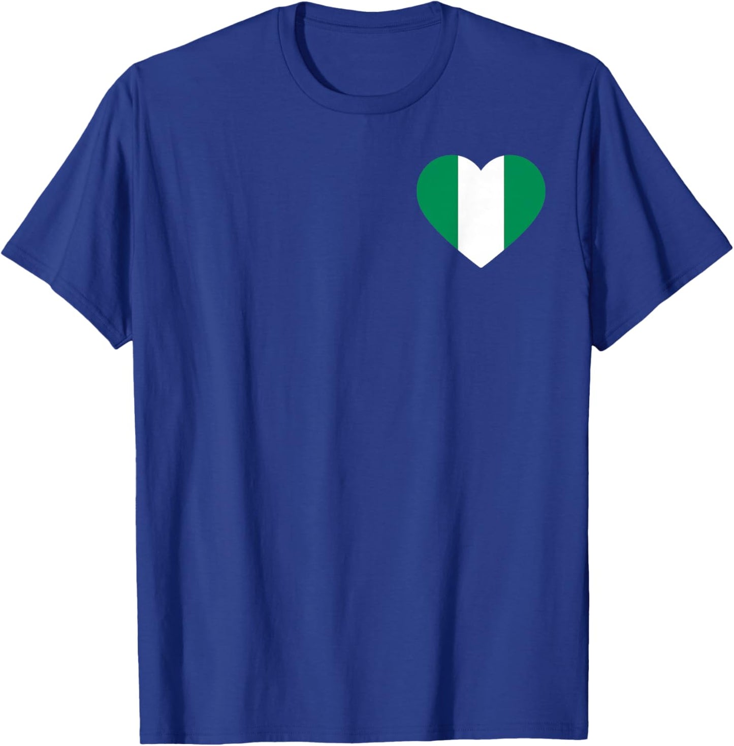 Nigeria Proud Heritage Pocket National Nigerian Flag Roots T-Shirt - T-Shirt | Royal