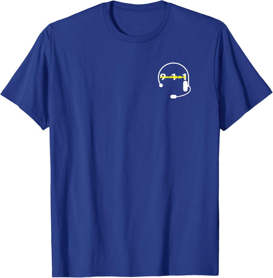 911 Dispatch - Headset T-Shirt - T-Shirt | Royal