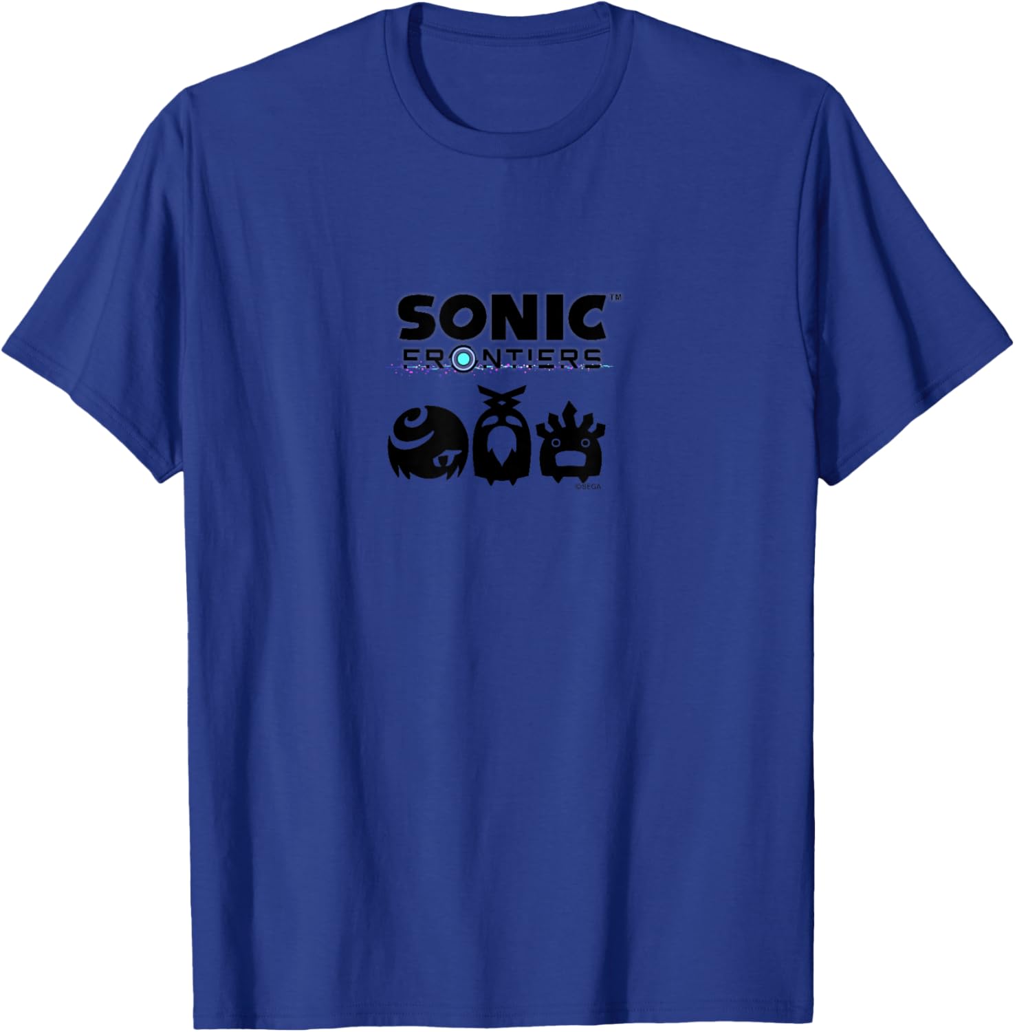 Sonic The Hedgehog - Sonic Frontiers Icons T-Shirt - T-Shirt | Royal
