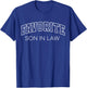 Favorite Son in Law Funny Athletic Lettering Father's Day T-Shirt - T-Shirt | Royal