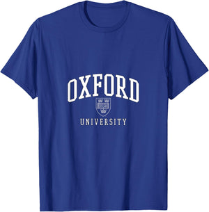 Oxford University Crest Academic Collegiate Sport PAFI246 T-Shirt - T-Shirt | Royal