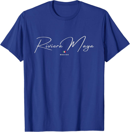 Riviera Maya Mexico Vintage T-Shirt - T-Shirt | Royal