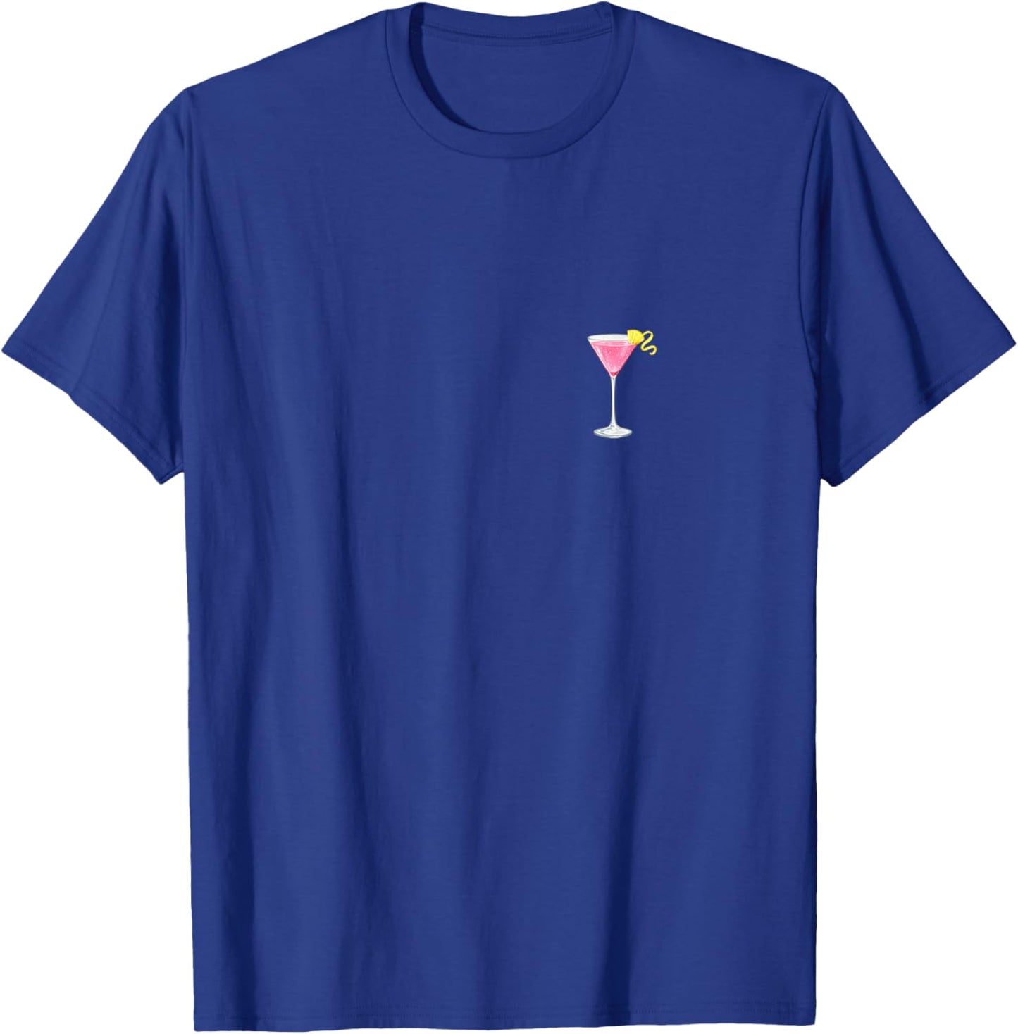 Cosmo Cosmopolitan Cocktail Pink - Backprint T-Shirt - T-Shirt | Royal