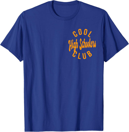 Cool High Schoolers Club Retro Vintage Graphic T-Shirt - T-Shirt | Royal