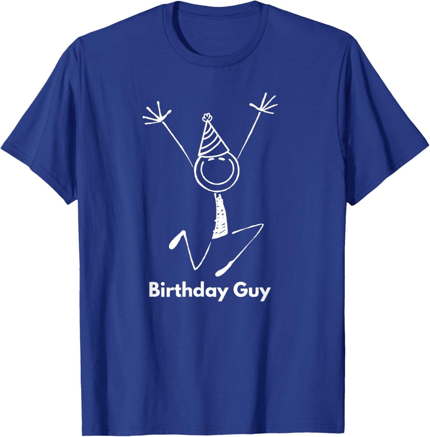 It's My Birthday Party Smile Face Funny Cute Birthday Guy T-Shirt - T-Shirt | Royal
