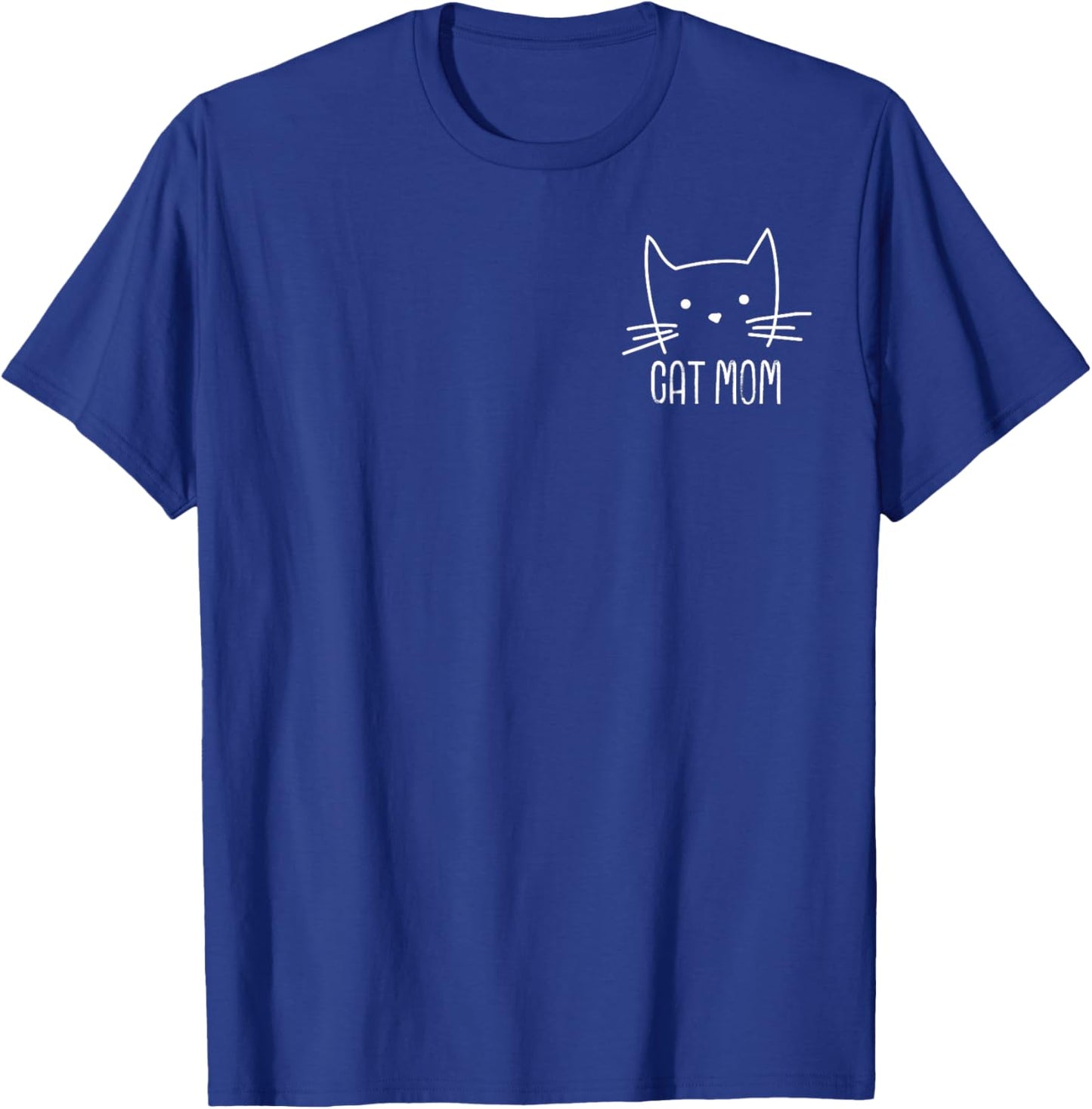 Cat Mom Funny Vintage Kitten Lover Women Mother's Day T-Shirt - T-Shirt | Royal