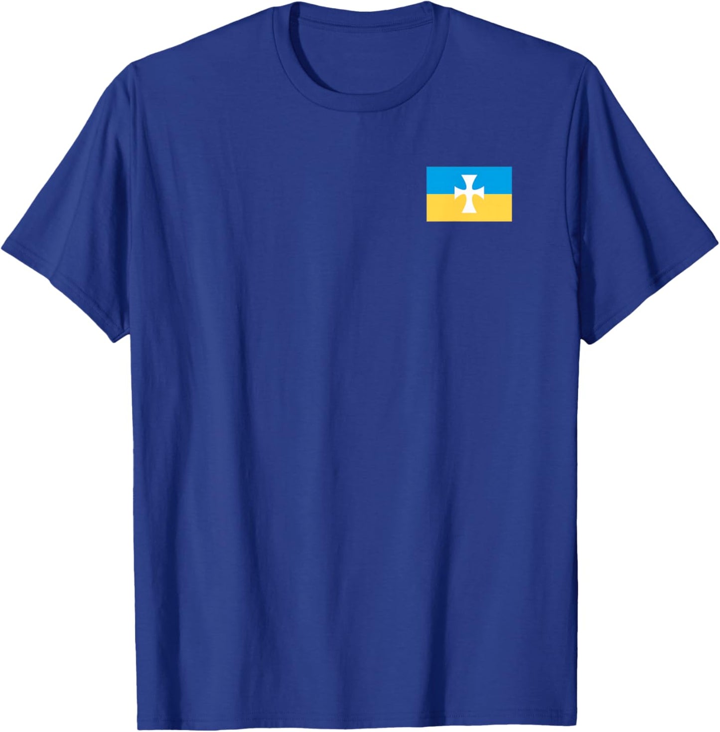 Licensed Sigma Chi Flag Left Chest T-Shirt - T-Shirt | Royal