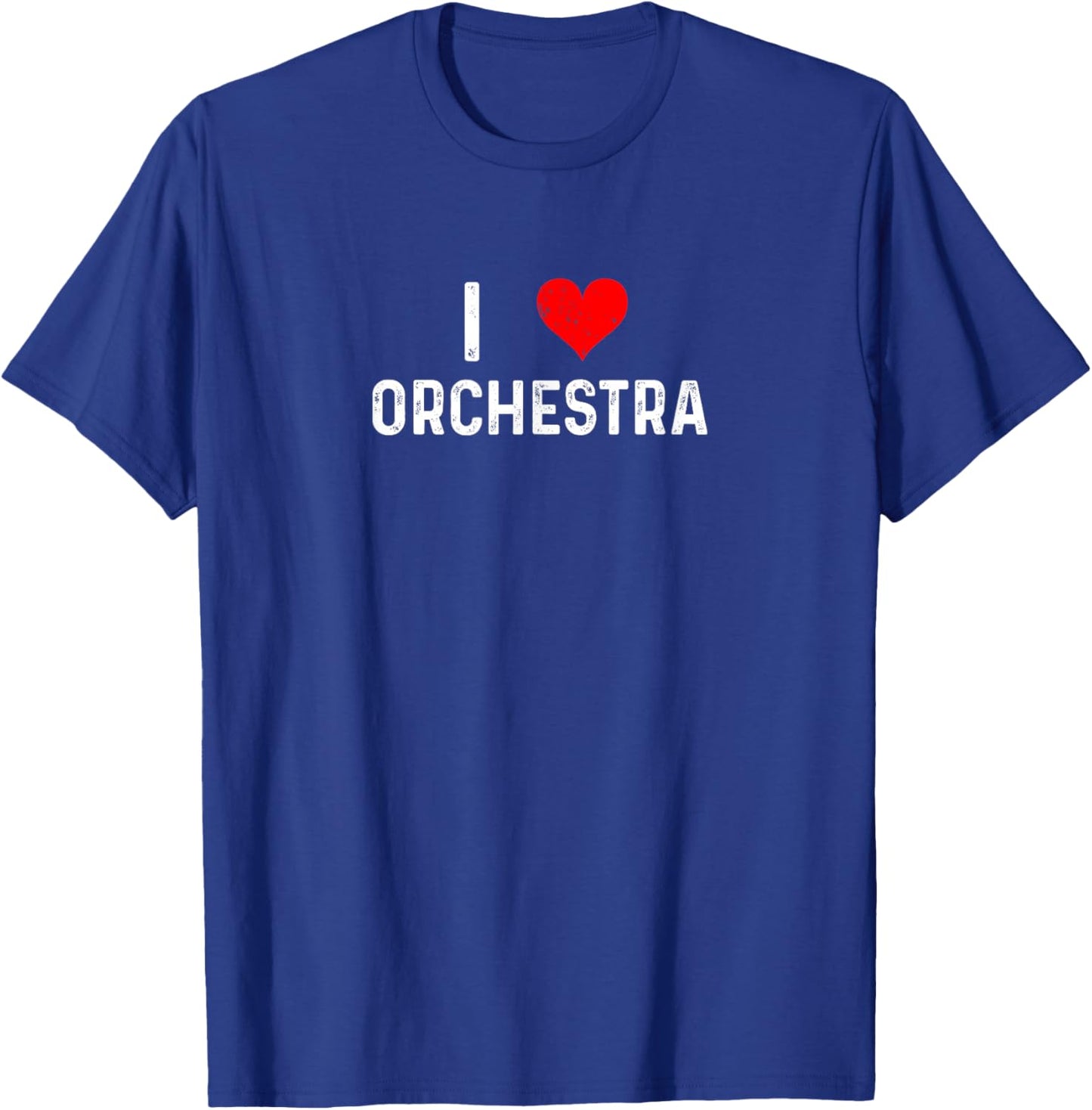 I Love Orchestra - Heart Music Flute Cello Violin Viola T-Shirt - T-Shirt | Royal