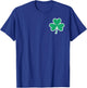 St Patricks Day Clover Pocket Saint Pattys Men Women Kids T-Shirt - T-Shirt | Royal
