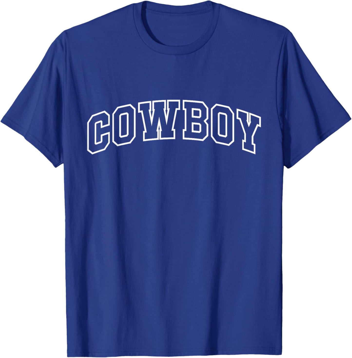 Cowboy Funny Athletic Lettering Rancher Gifts Men T-Shirt - T-Shirt | Royal