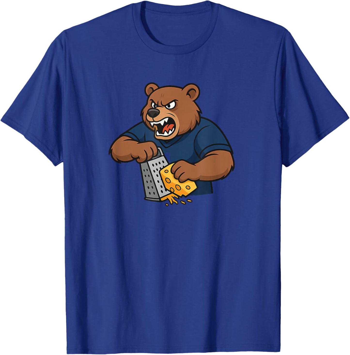 Angry Bear Grating Cheese T-Shirt - T-Shirt | Royal