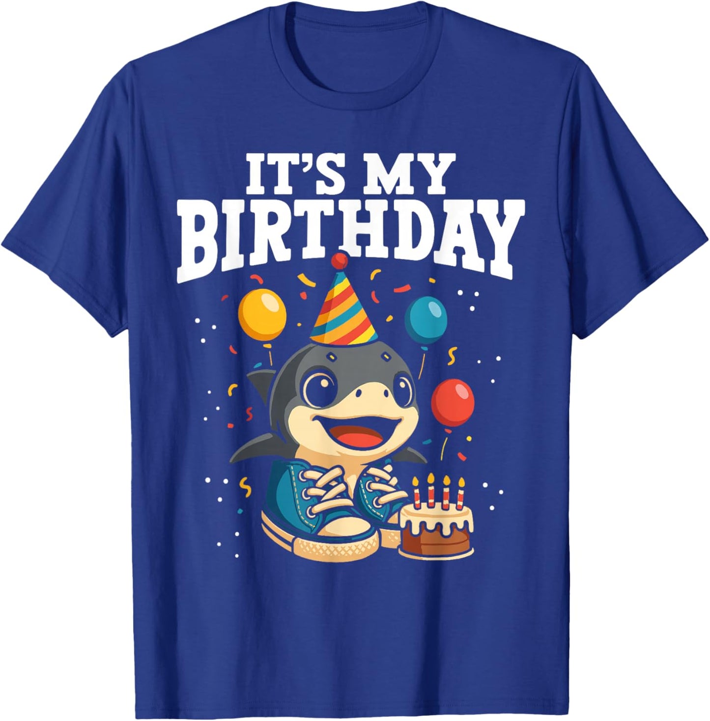 Its My Birthday Tralalero Tralala Brainrot T-Shirt - T-Shirt | Royal
