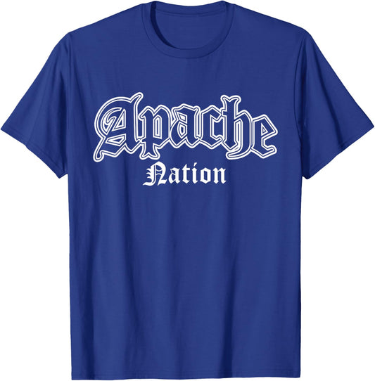 Apache Nation Native American Indian T-Shirt - T-Shirt | Royal