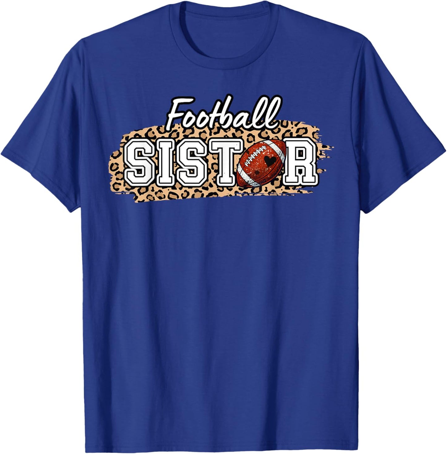 Football Sister 1st Birthday Football T-Shirt - T-Shirt | Royal