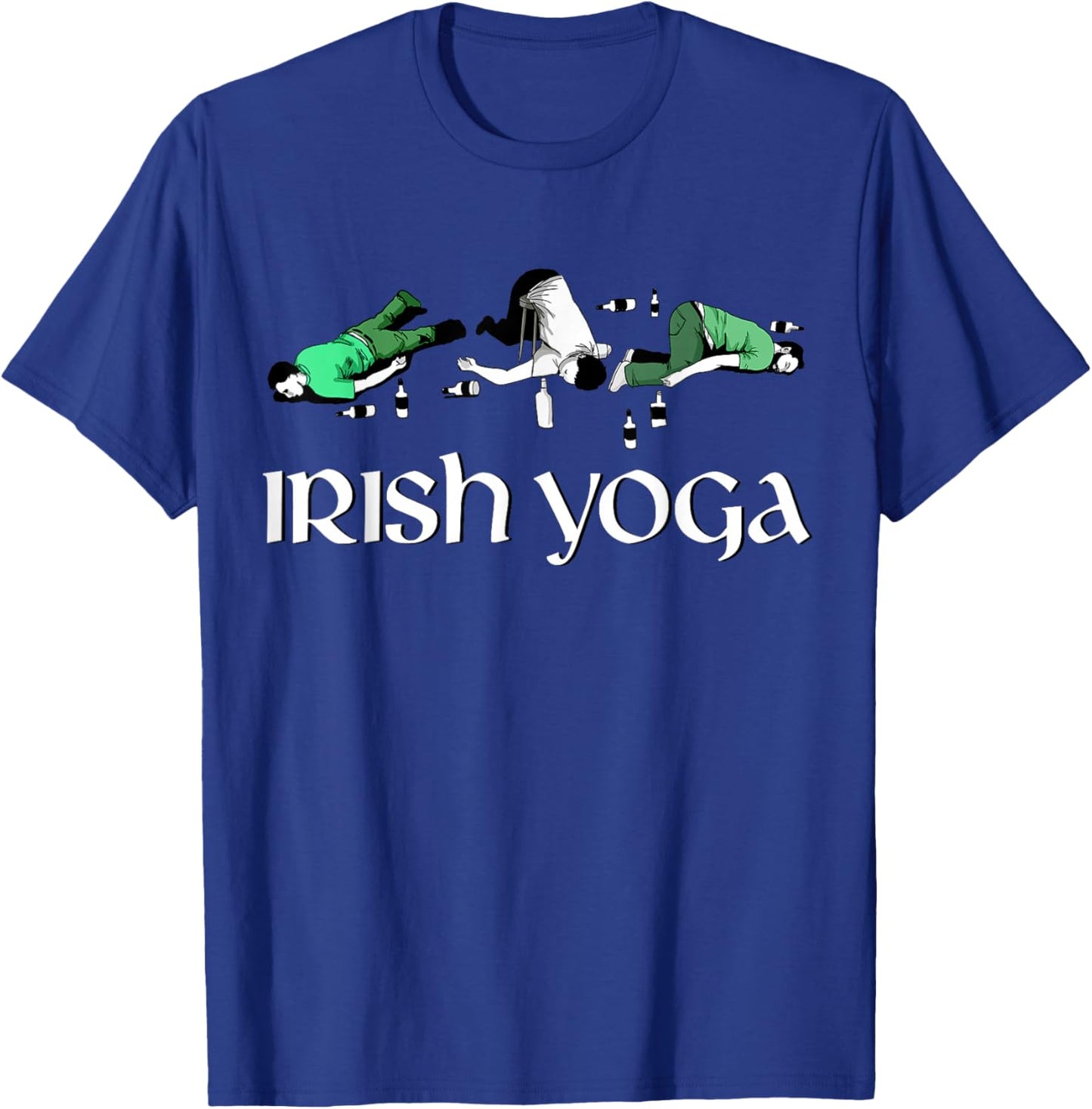 St Patricks Day Irish Yoga T-Shirt - T-Shirt | Royal