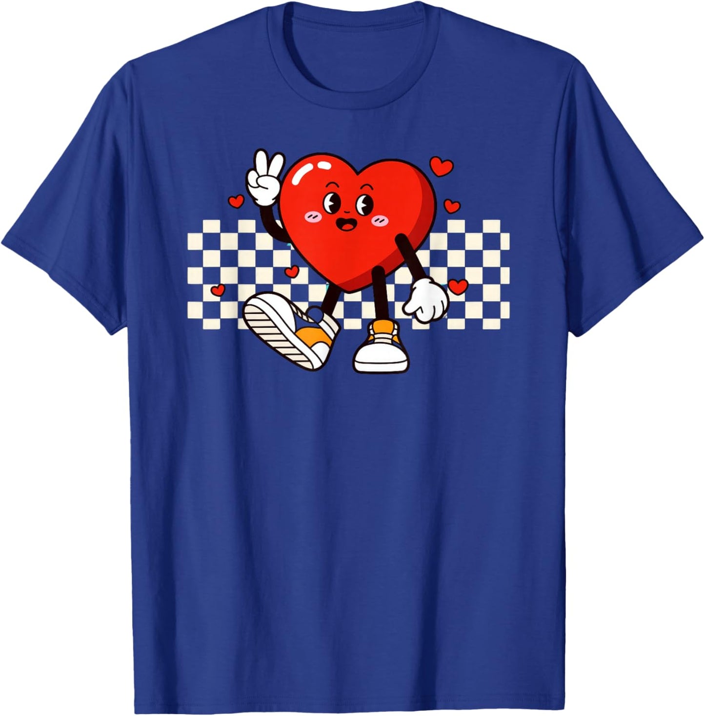 Valentine Heart Peace Hand T-Shirt - T-Shirt | Royal