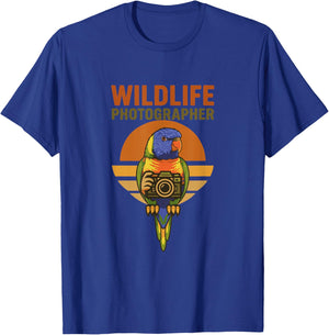 Wildlife Photographer Lorikeet Bird Camera Photography T-Shirt - T-Shirt | Royal
