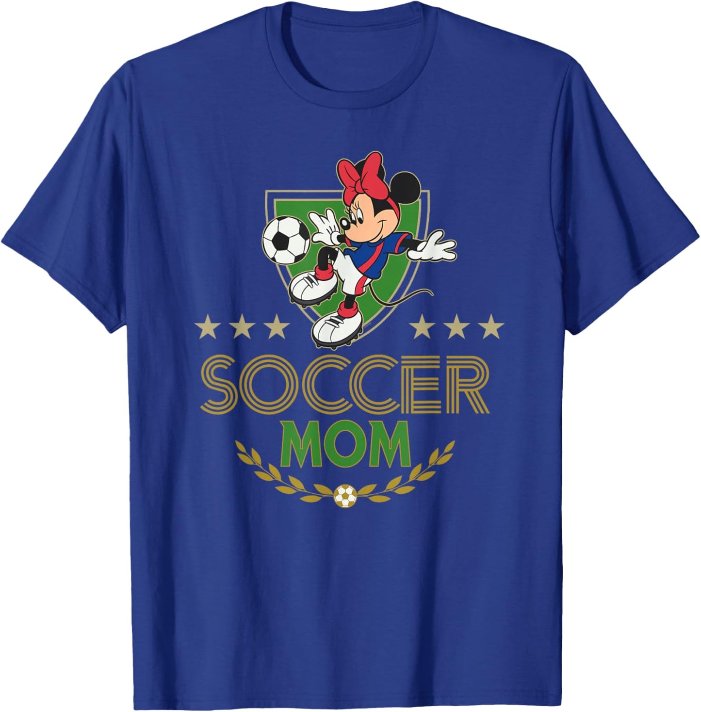 Disney Soccer Mom Sports Minnie Mouse Mother's Day T-Shirt - T-Shirt | Royal