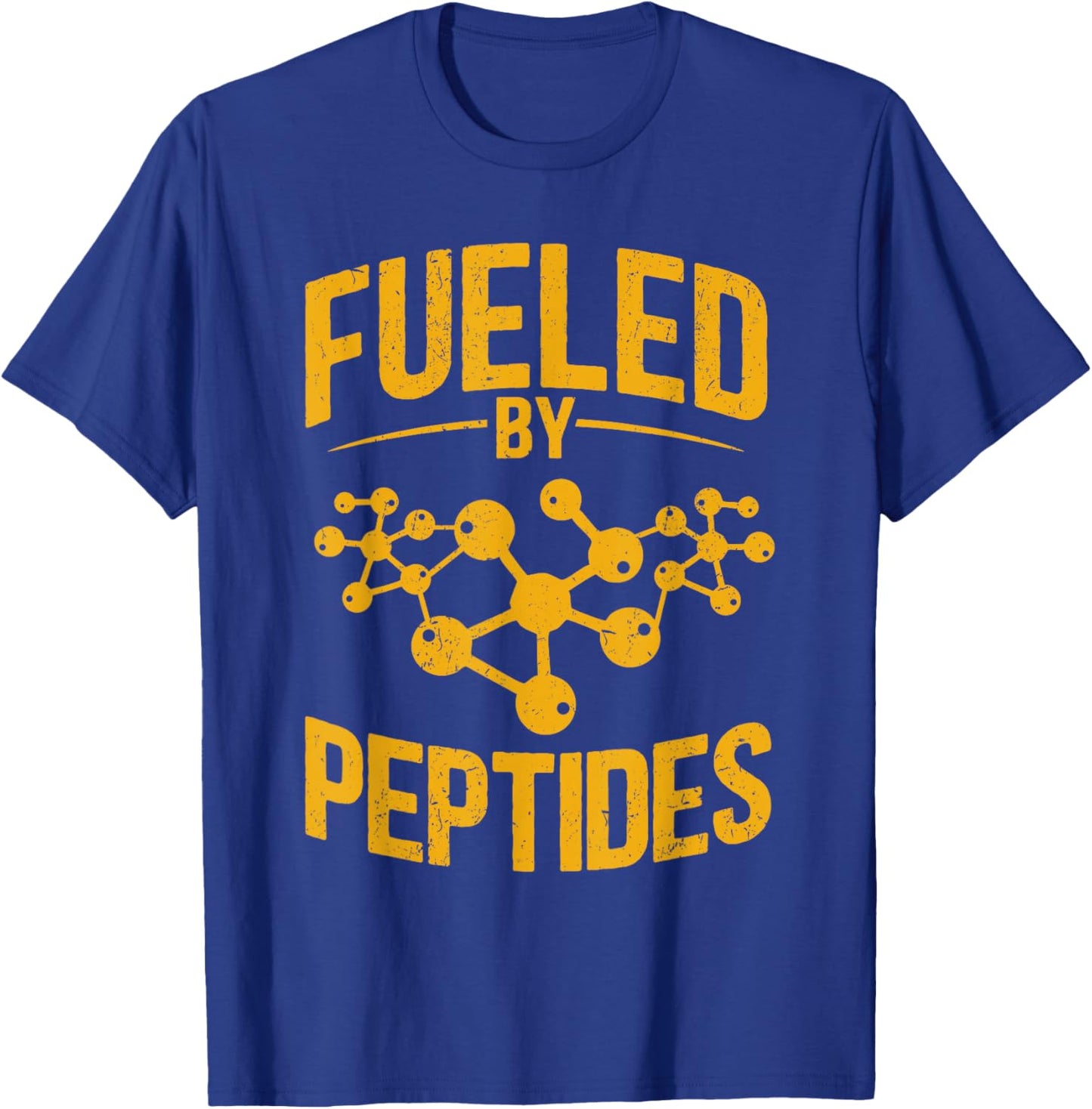 Fueled By Peptides Bodybuilding Science T-Shirt - T-Shirt | Royal