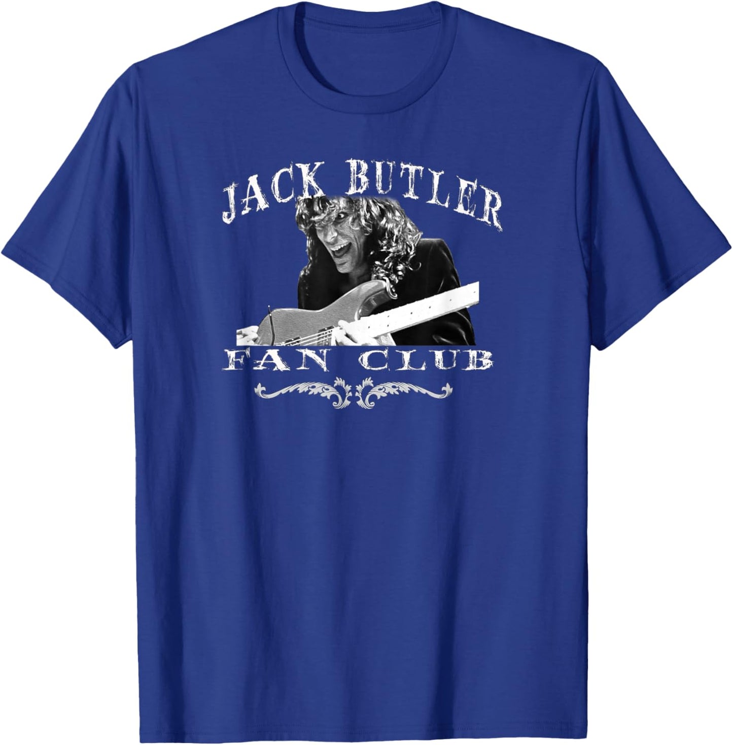 Jack Butler Funny Fan Club Guitar Music Legend Eighties T-Shirt - T-Shirt | Royal