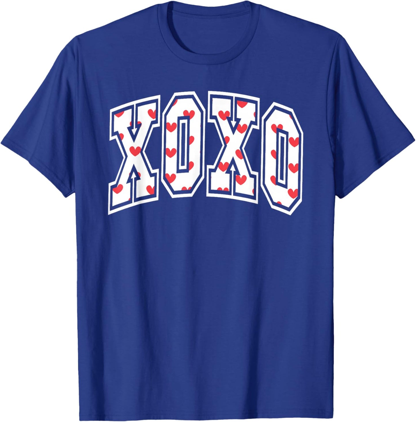 XOXO Valentine Heart Retro Valentine Gifts Women T-Shirt - T-Shirt | Royal