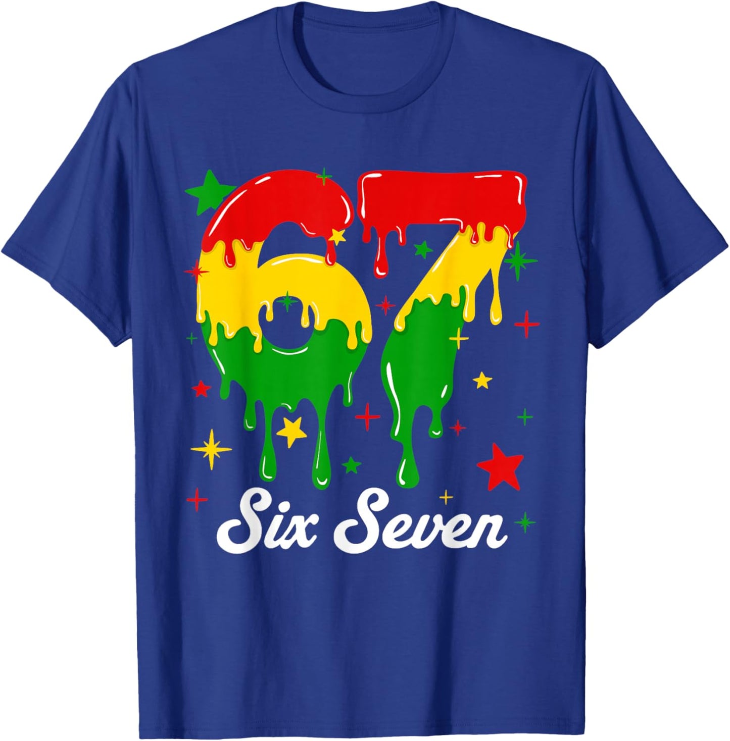 Black History Six Seven 6 7 Meme Melanin Boys Girl Teen Kids T-Shirt - T-Shirt | Royal