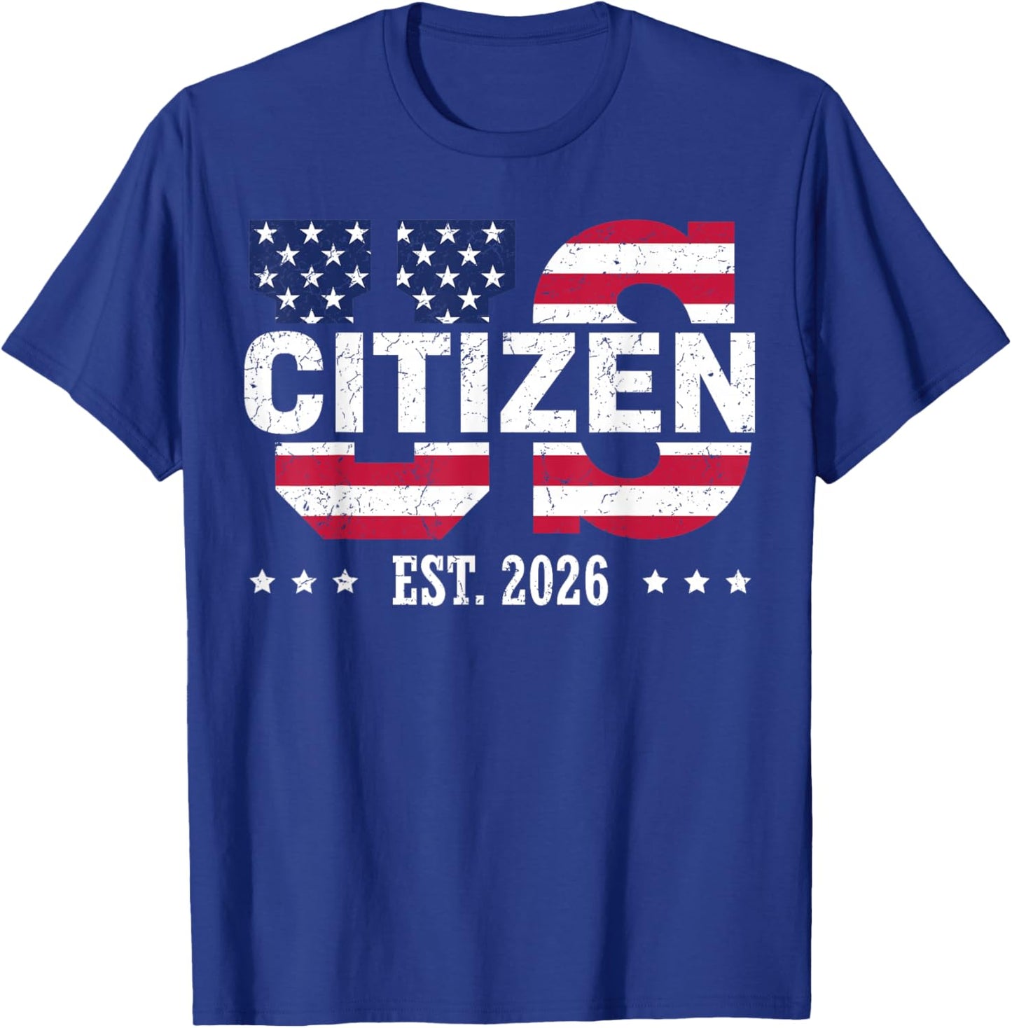 US Citizenship 2026 Decoration USA New American Citizen T-Shirt - T-Shirt | Royal