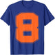 Number 8 8th Birthday Boy Eight Halloween Happy Birthday T-Shirt - T-Shirt | Royal