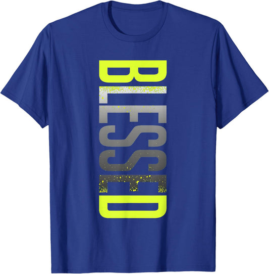 Neon Yellow Black Cool Grey Graphic Match T-Shirt - T-Shirt | Royal