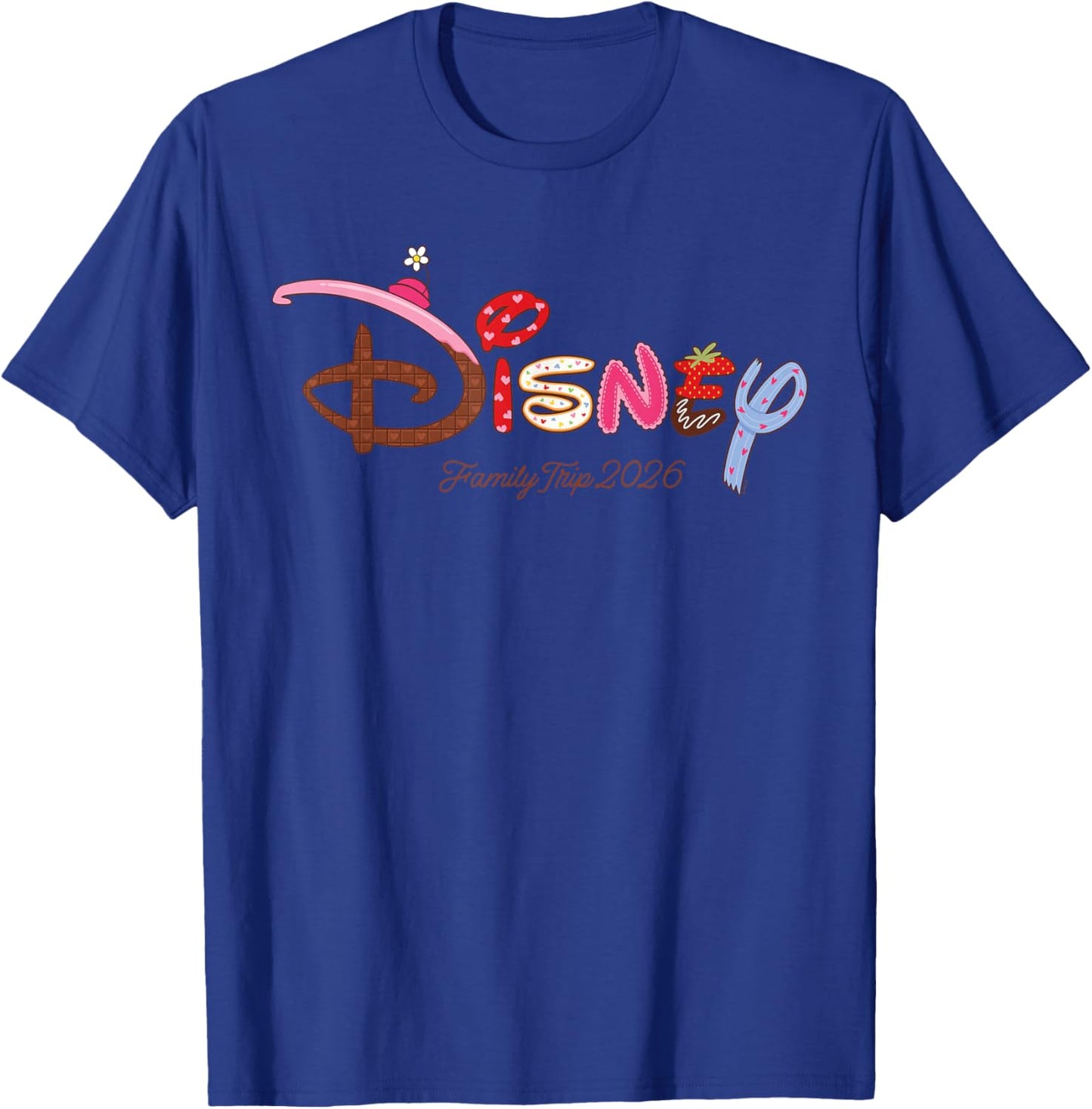 Disney Sweet Treat Hearts Family Trip Vacation Matching 2026 T-Shirt - T-Shirt | Royal