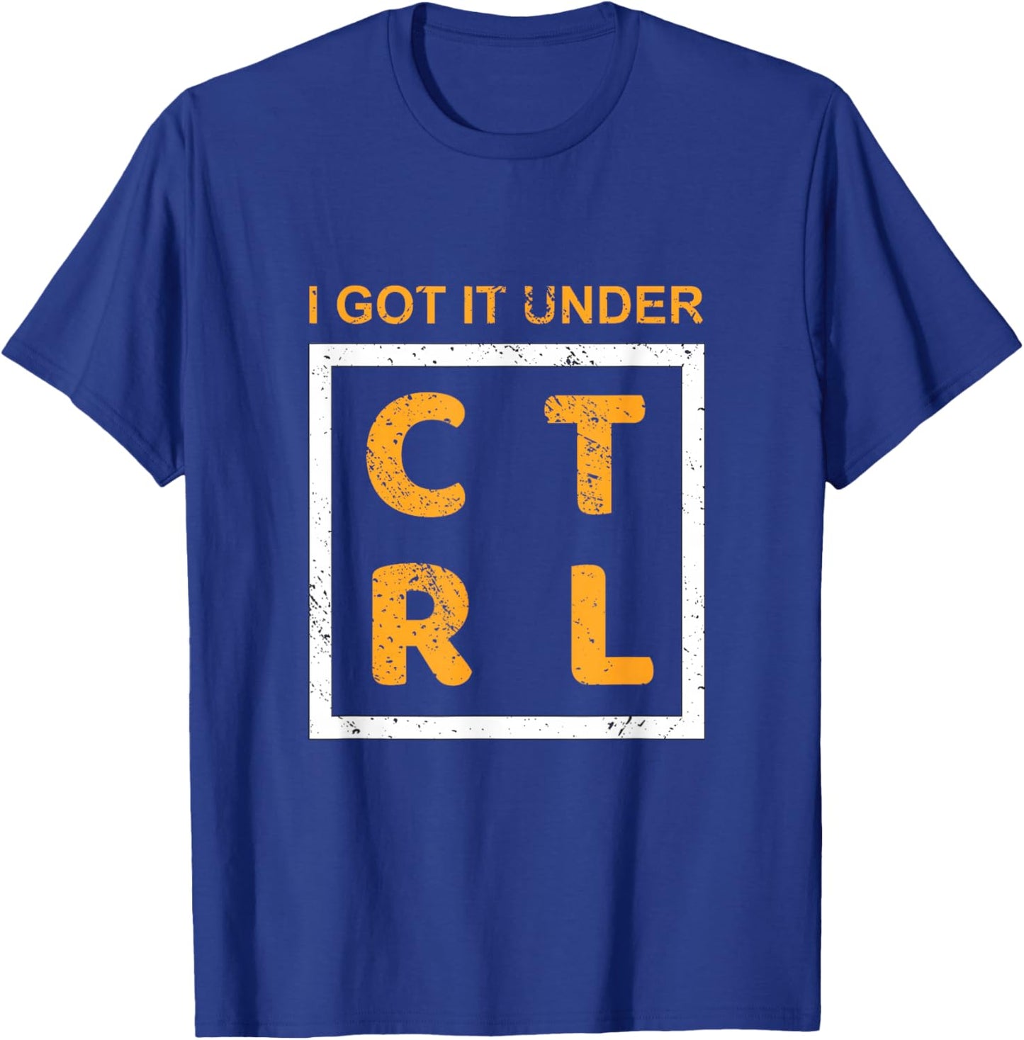 Orange Color Under CTRL Orange Graphic T-Shirt - T-Shirt | Royal