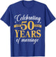 Funny 50 Years of Marriage 1976 50th Wedding Anniversary T-Shirt - T-Shirt | Royal