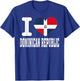 I Love Dominican Republic Heart Souvenir Lovers Pride Travel T-Shirt - T-Shirt | Royal