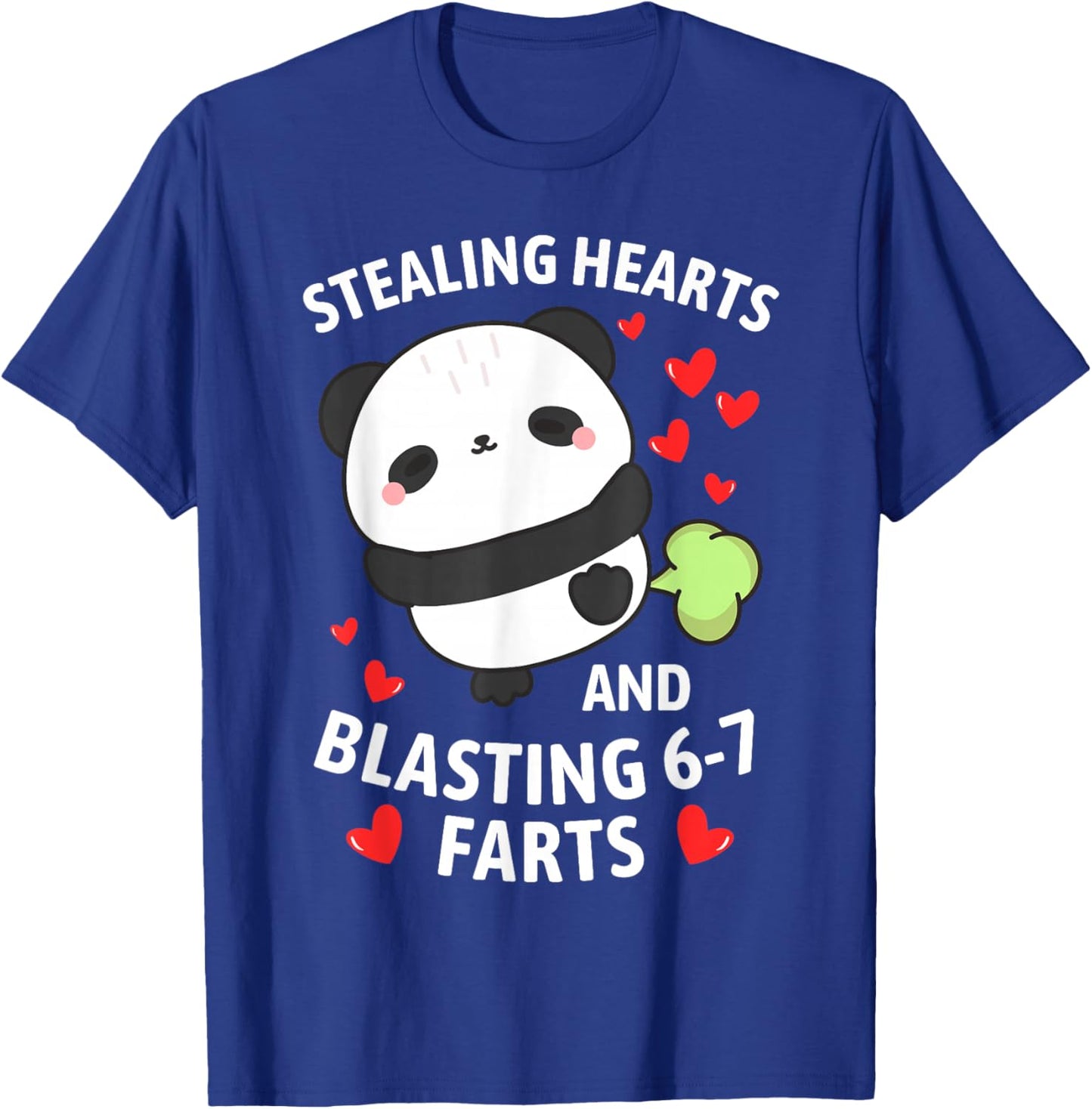 67 Meme Stealing Hearts Valentine's Day Panda Kids Boys T-Shirt - T-Shirt | Royal