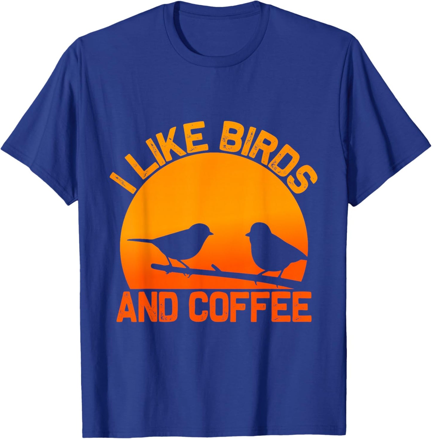 Bird Design Women Coffee Lover Birding Nerd Bird T-Shirt - T-Shirt | Royal