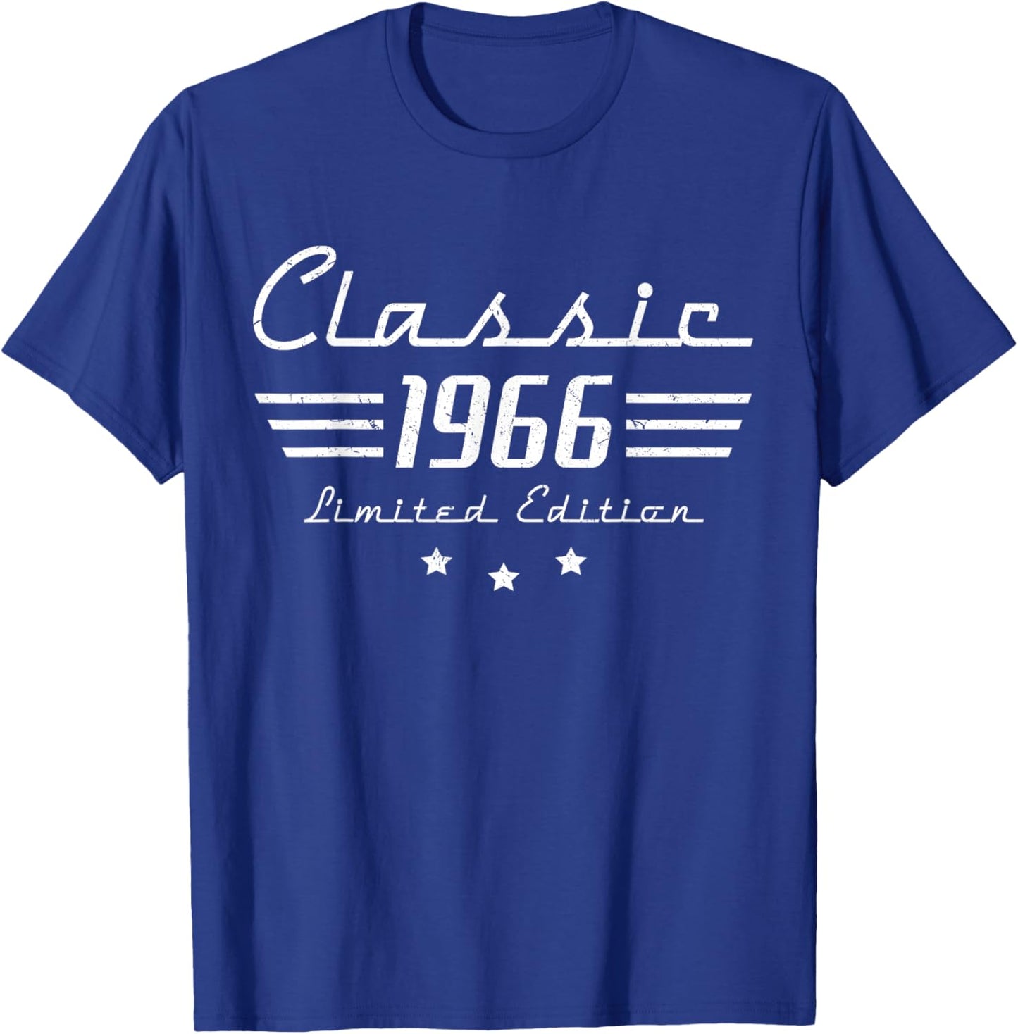 60 Year Old Gifts Men Vintage Classic Car 1966 60th Birthday T-Shirt - T-Shirt | Royal