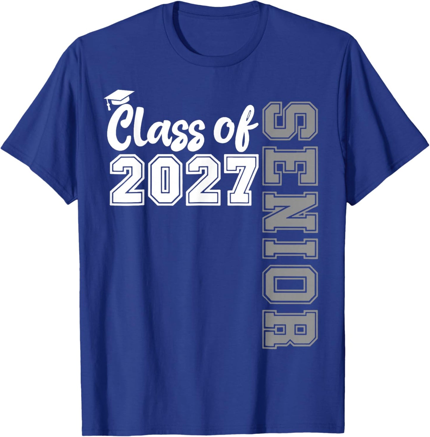 Class of 2027 Senior 2027 Back to School Graduation 2027 T-Shirt - T-Shirt | Royal