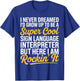 ASL Art Women Kids Deaf Sign Language Interpreter T-Shirt - T-Shirt | Royal