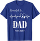 Promoted to Dad Est 2026 Funny Pregnancy Announcement T-Shirt - T-Shirt | Royal